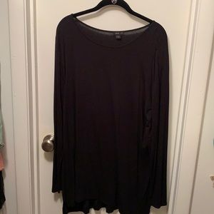 JJill Wearever Collection Black Long Sleeve Tunic - XL